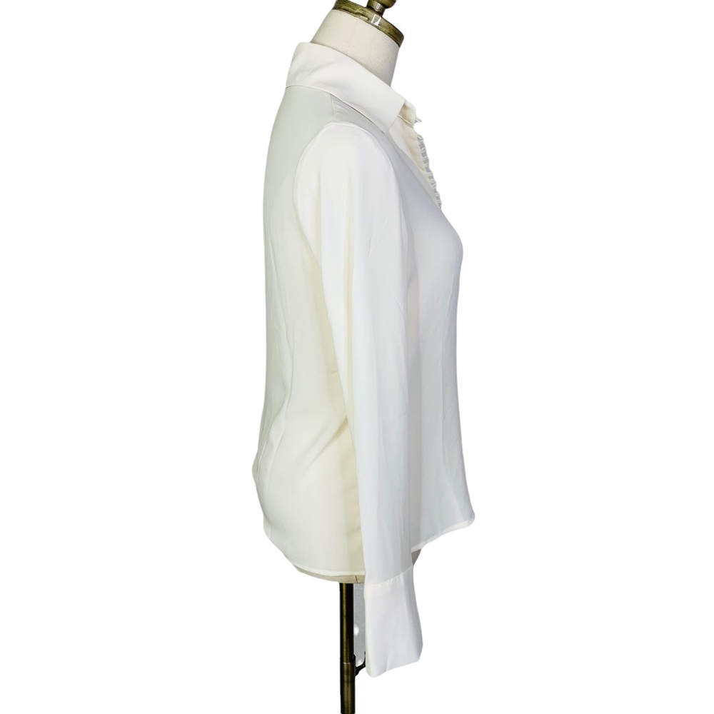 Style Keepers Ivory Button Front Collared Blouse … - image 7